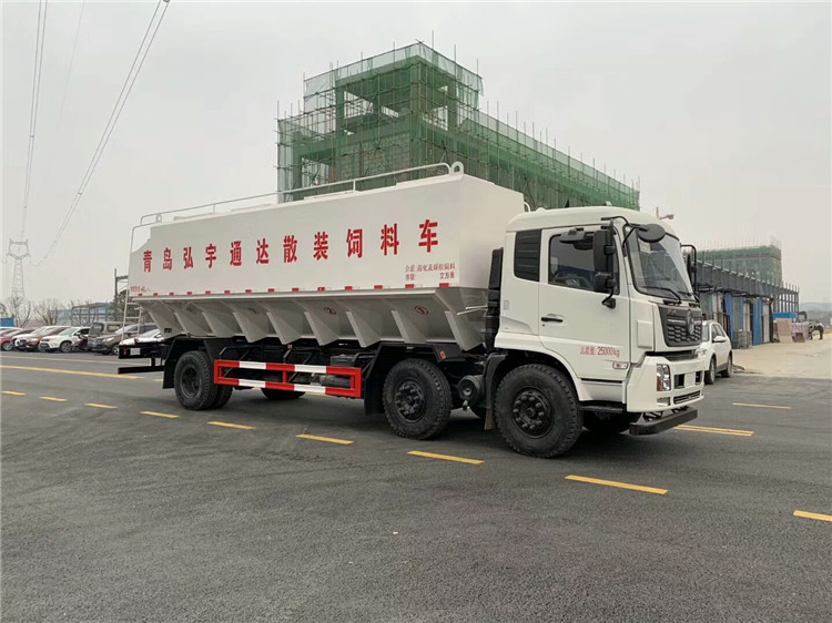 東風(fēng)天錦小三軸30方飼料運輸車|價格|配置|圖片